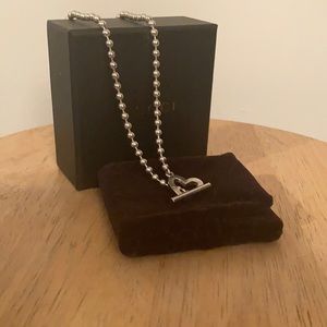 Gucci silver ball choker necklace